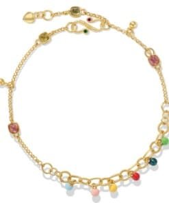 Happy Colors Gold Anklet
