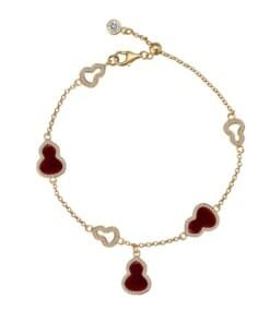 Gold Red Guitars Anklet-Bracelet