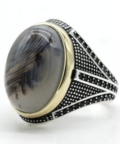 Silver White Tigger Ring