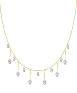 Black Dress Gold Necklace