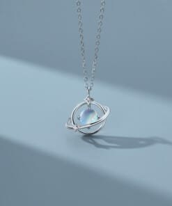 Silver In Space Necklace