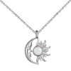 Silver Shell Sun Necklace