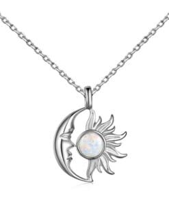 Silver Shell Sun Necklace