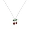 Silver Cherry Necklace