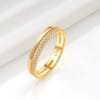 Gold simple ring