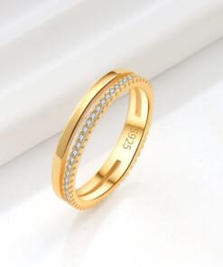 Gold simple ring