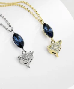 Blue Fox Necklace