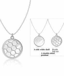 Silver Two Side Shell Necklace