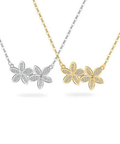 Double Flowers Necklace