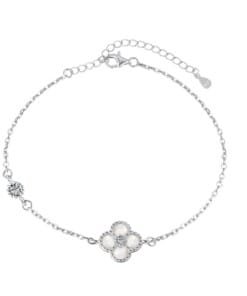 One White Flower Anklet-Bracelet