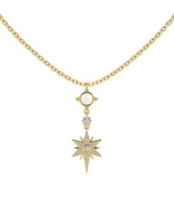 Gold Shell White Necklace