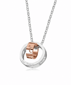 With Me Rose Gold Couples Necklace