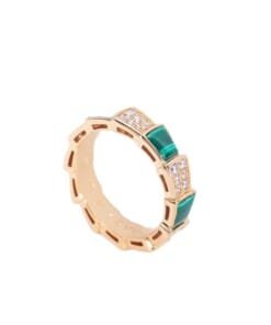 X Green Gold Viper Ring